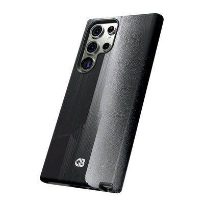 Black Tough Phone Case for Samsung - Brutalist Pixel Monolith