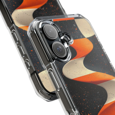 Orange Grit Twist · Impact Handyhülle für iPhone · Magsafe
