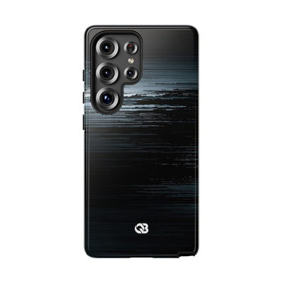 Black Tough Phone Case for Samsung - Frozen Signal Glitch