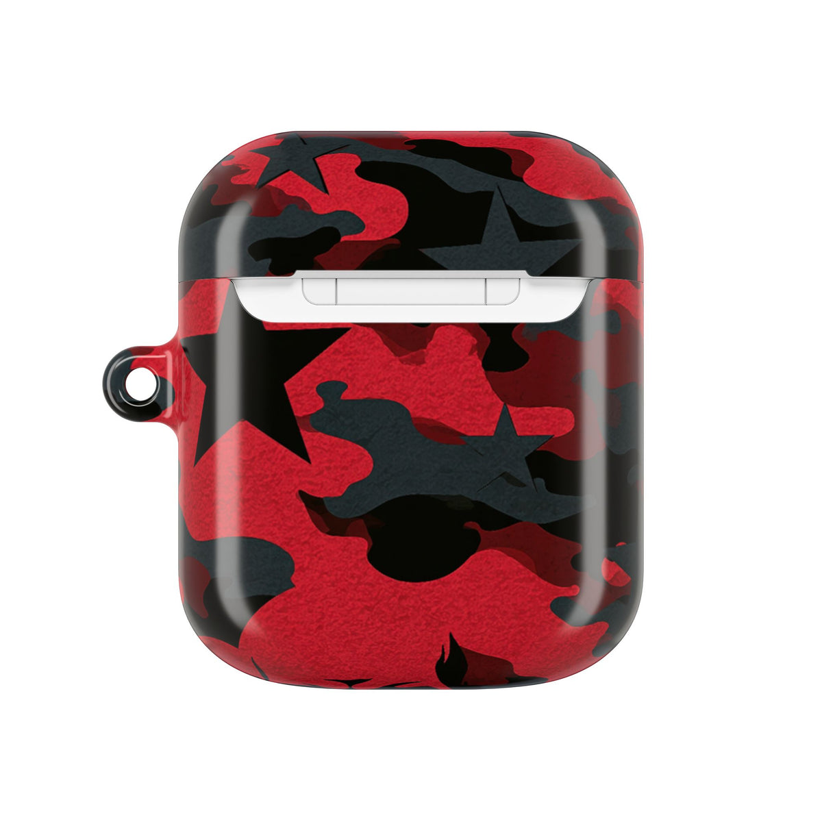 Crimson Skull Camo · Hard Case for AirPods & AirPods Pro · Red