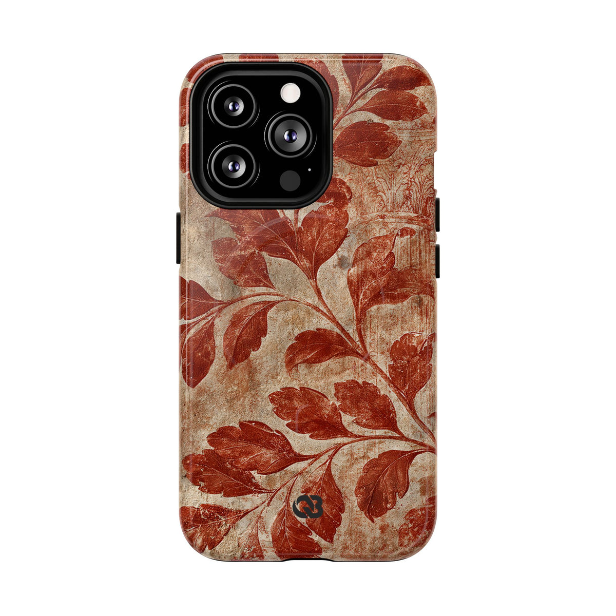 Terracotta Botanical Fresco · Tough 2.0 Magnetic Phone Case for iPhone · Red