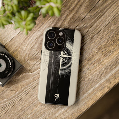 Beige Tough Phone Case for iPhone - Zenith Vector Spire