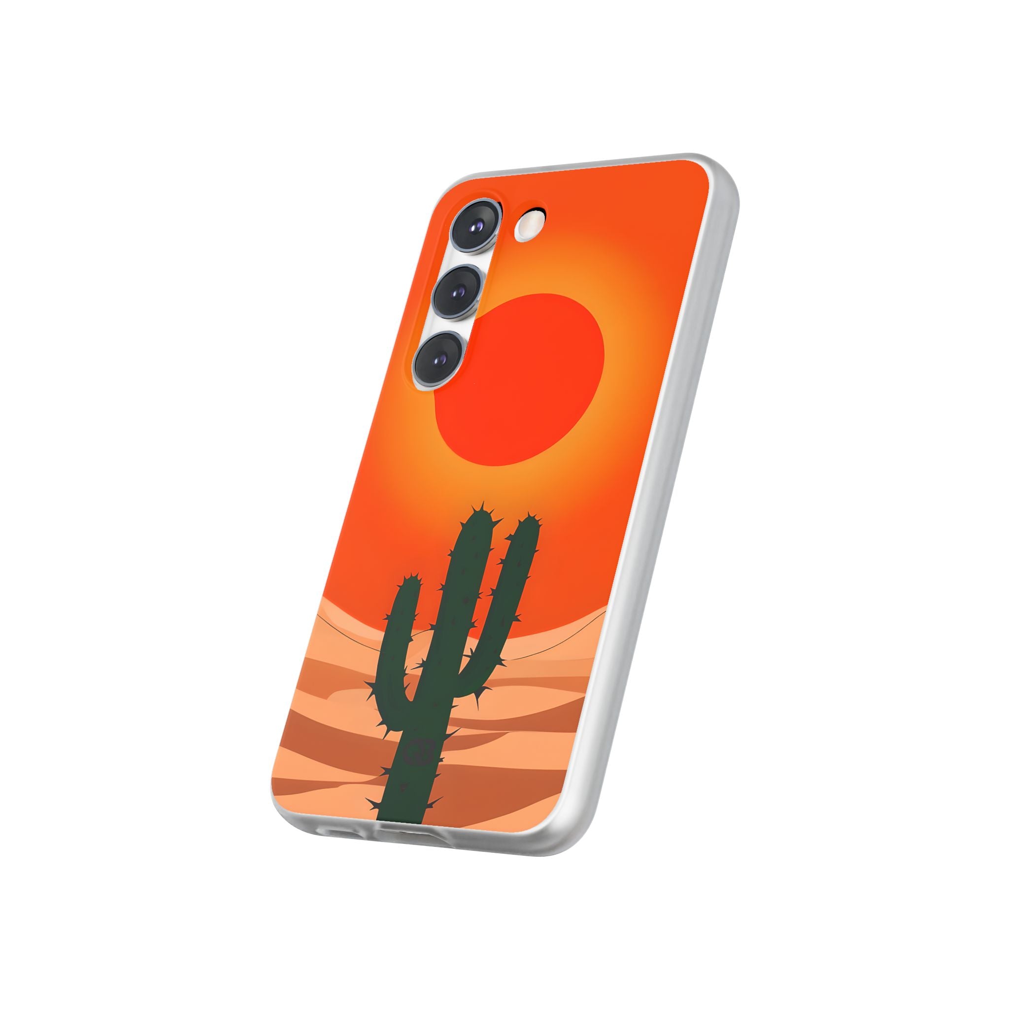 Scorched Saguaro Sunset · Soft Phone Case for Samsung