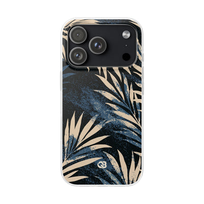 Blue Lite Phone Case for iPhone - Midnight Indigo Palm