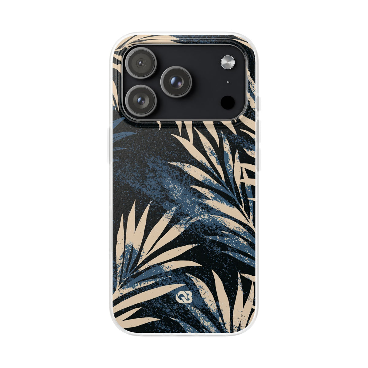 Blue Lite Phone Case for iPhone - Indigo Sandstone Palm