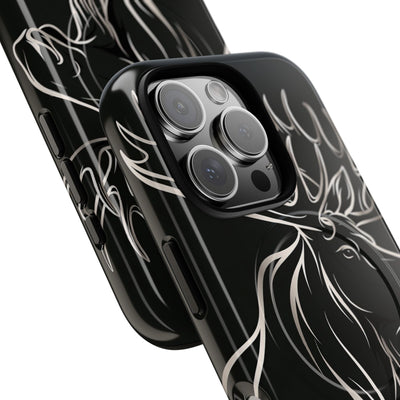 Nordic Moose Contour · Tough 2.0 Magnetic Phone Case for iPhone · Black