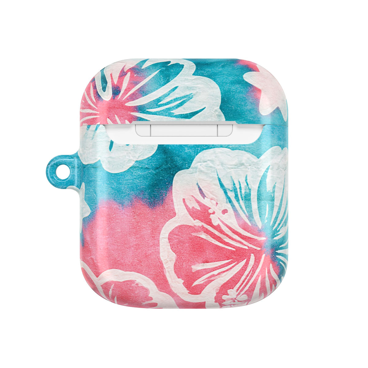 Tropical Hibiscus Bloom · Hard Case for AirPods & AirPods Pro · Teal