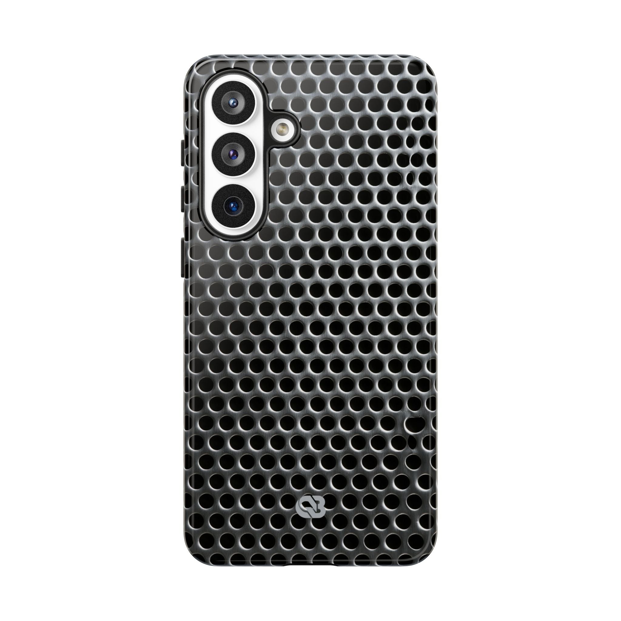 Silver Tough Phone Case for Samsung - Brutalist Steel Mesh