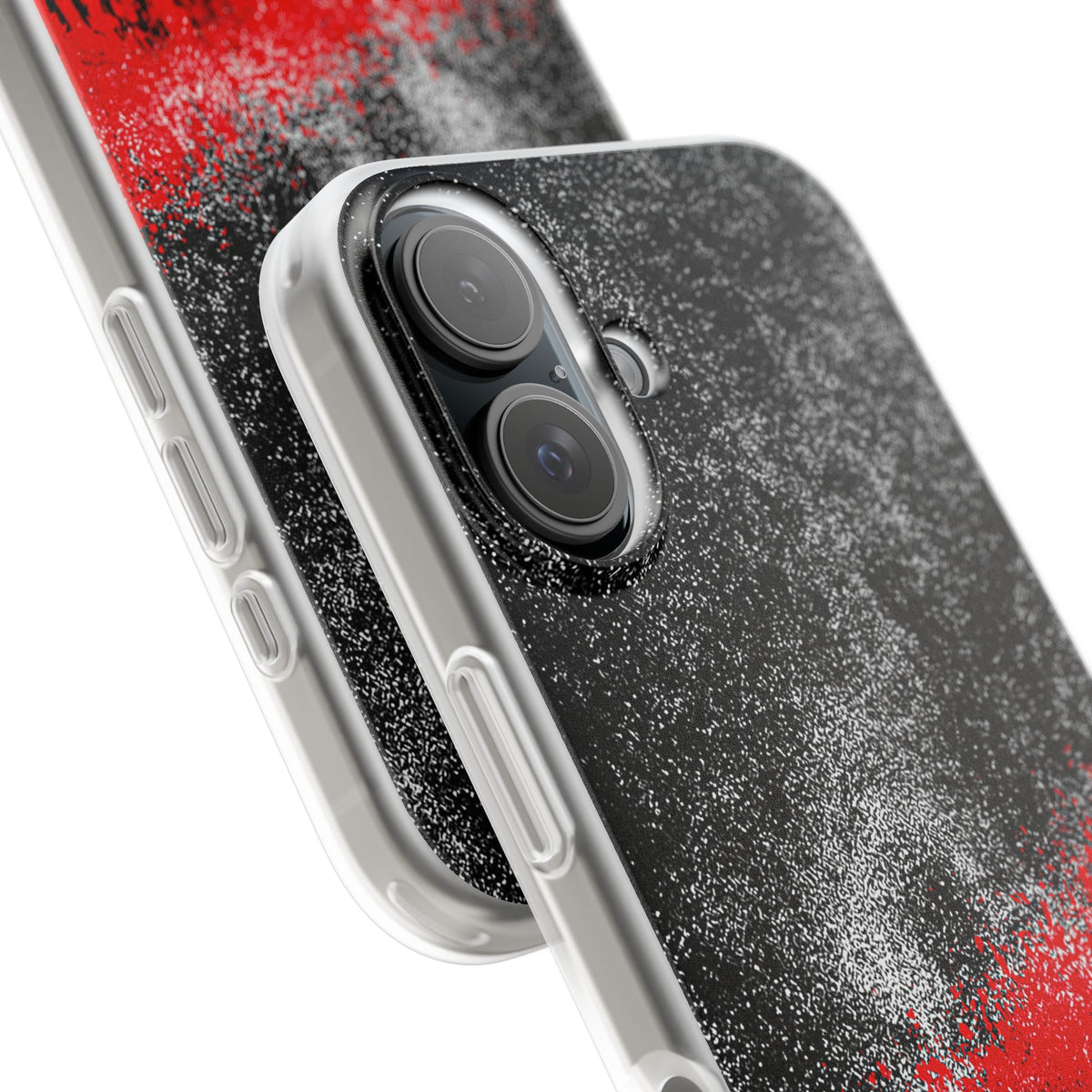 Crimson Noir Drip · Lite Phone Case for iPhone ·  Black