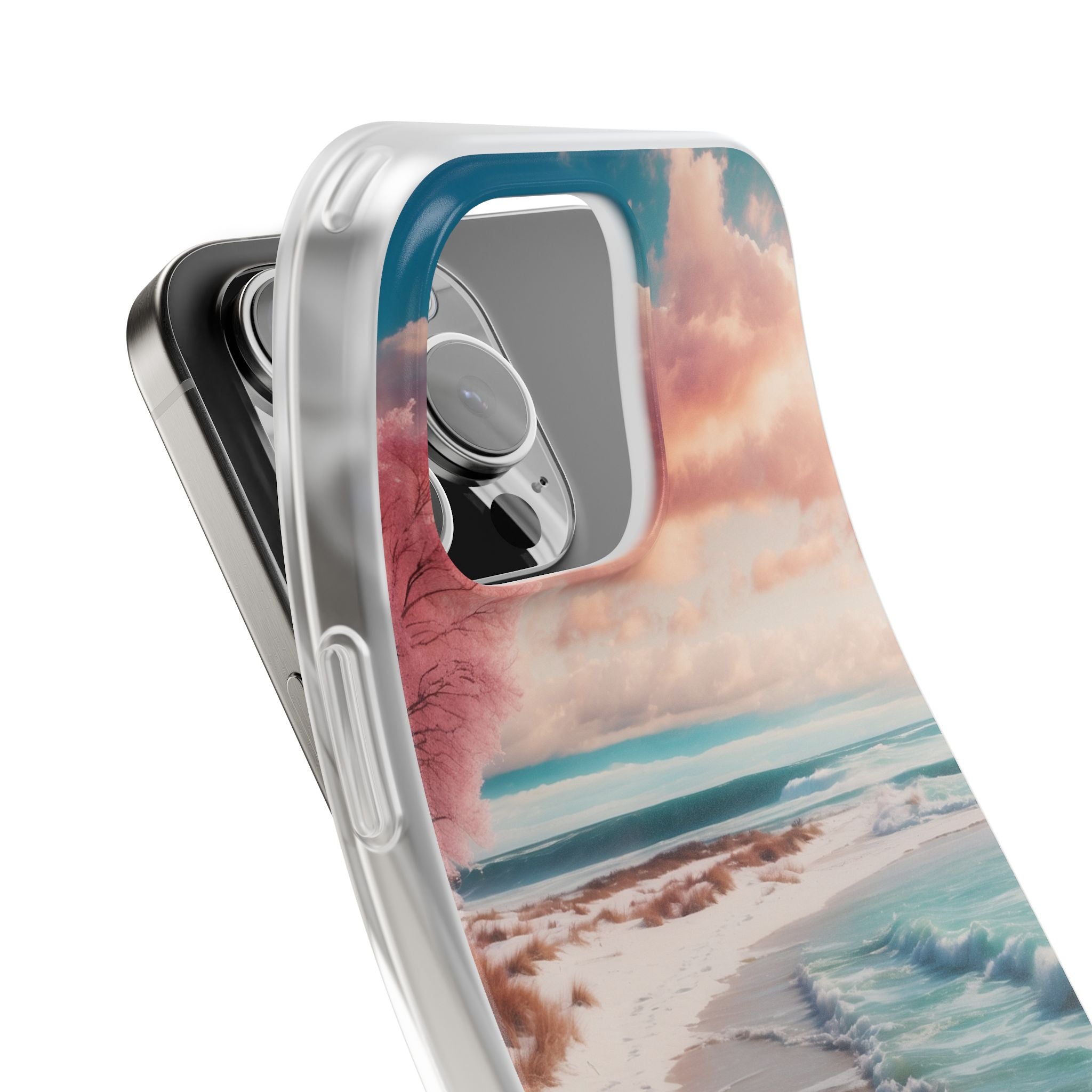 Pink Tree Breeze iPhone 16 Pro Max Case - Soft