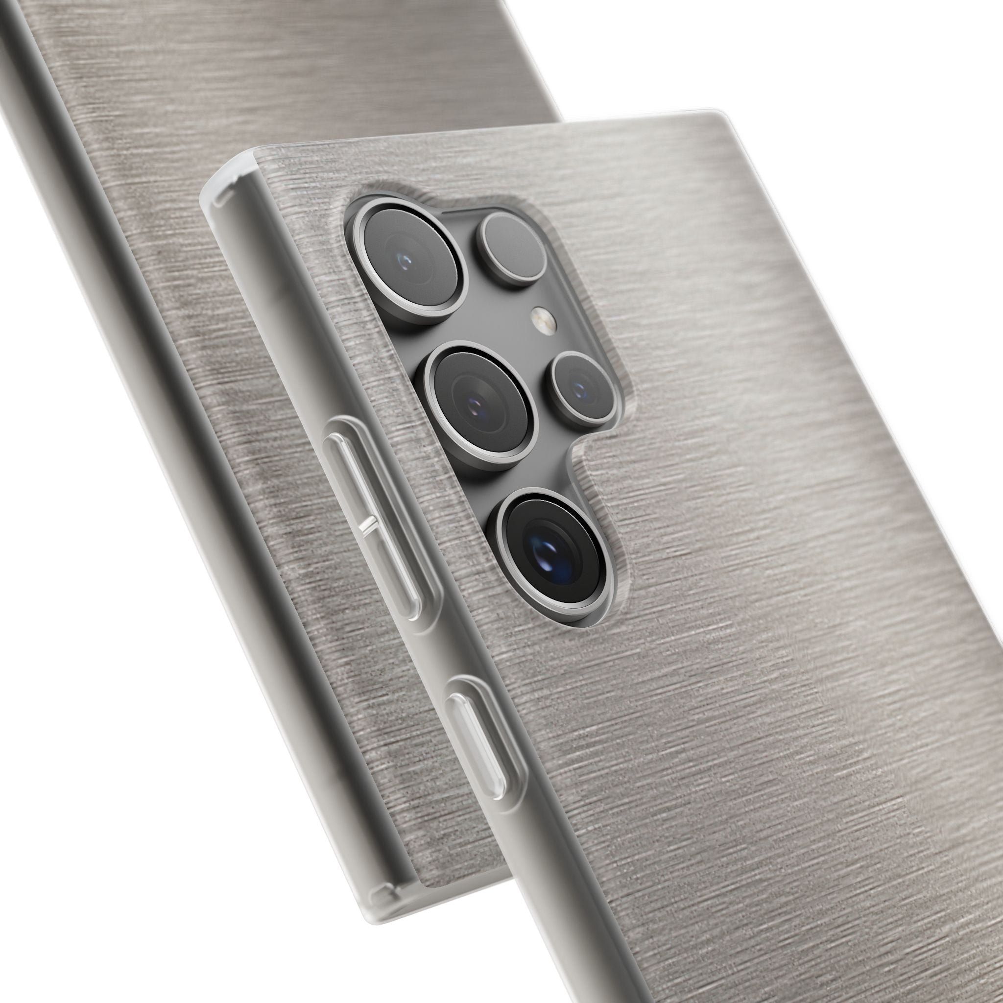 Grey Lite Phone Case for Samsung - Brushed Nickel Linen