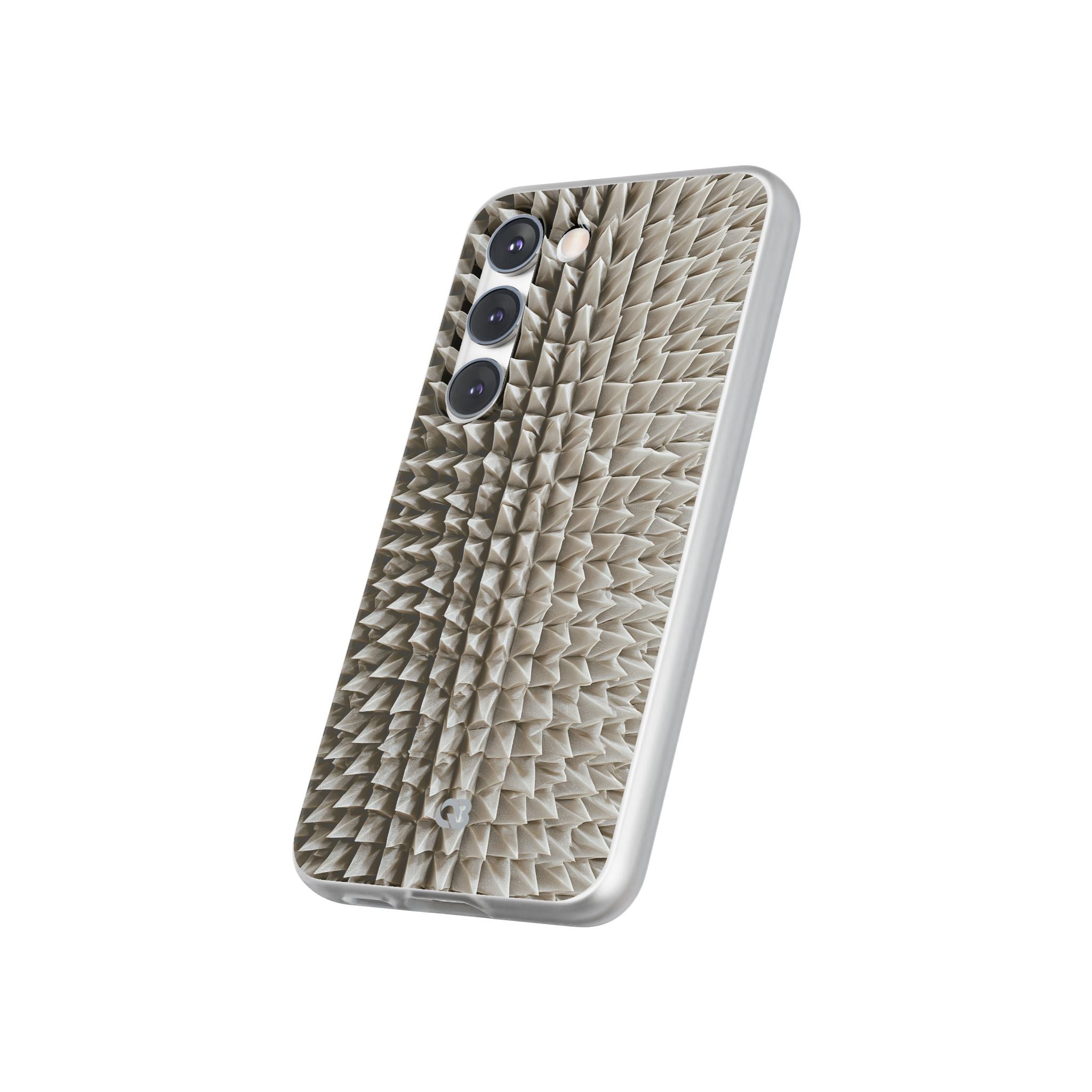 Beige Lite Phone Case for Samsung - Bone Spiked Grid