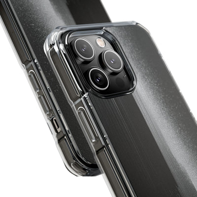 Black Impact MagSafe Phone Case for iPhone - Brutalist Pixel Monolith