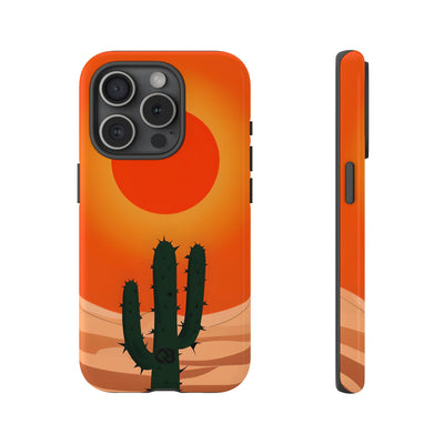 Scorched Saguaro Sunset · Tough Phone Case for iPhone