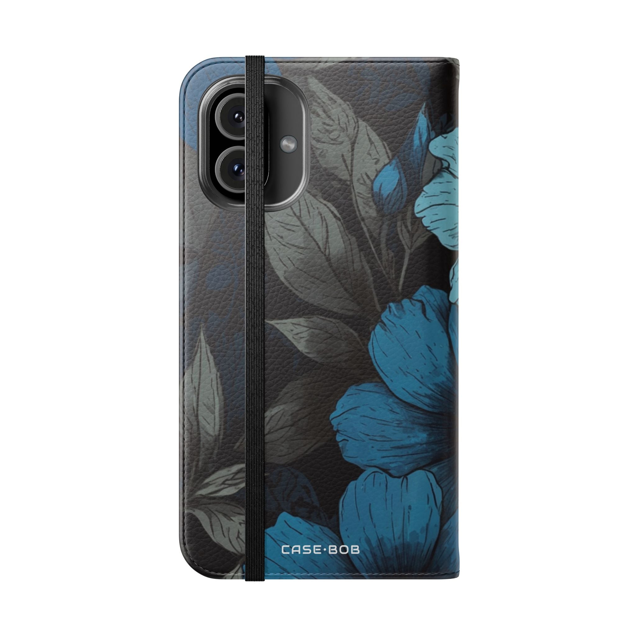 Blue Petal Bloom - iPhone 16 Plus Case - Wallet