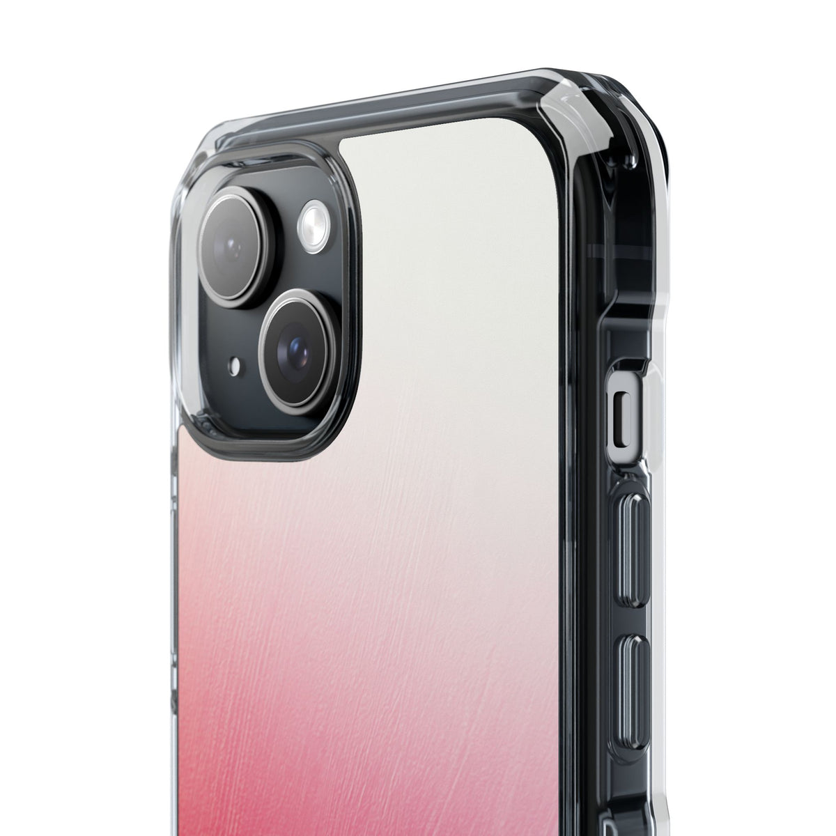 Rose Haze · Clear Impact Magnetic Phone Case for iPhone · Pink