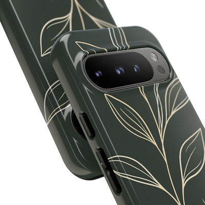 Green Tough Phone Case for Google Pixel - Deep Moss Willow