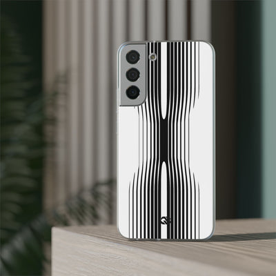 White Lite Phone Case for Samsung - Kinetic Mono Distortion