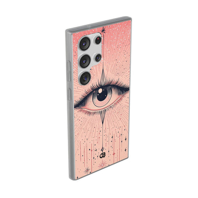 Obsidian Cosmic Gaze · Soft Coque de téléphone pour Samsung