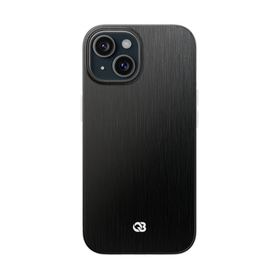 Black Lite Phone Case for iPhone - Brushed Obsidian Slate