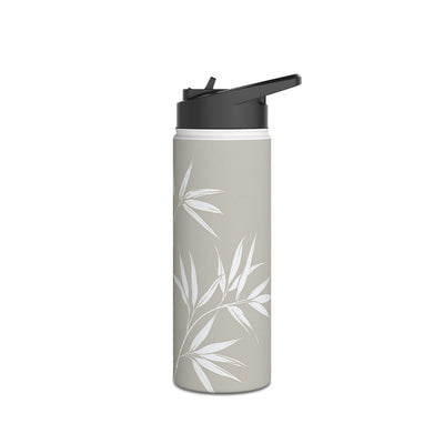 Serene Bamboo · Insulated Water Bottle · Beige
