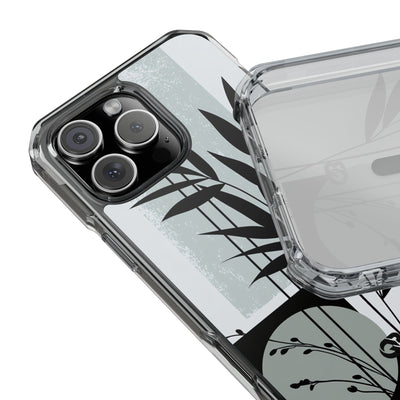 Grey Impact MagSafe Phone Case for iPhone - Sage Bamboo Noir