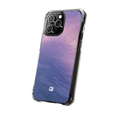 Ethereal Violet Glow · Clear Impact Magnetic Phone Case for iPhone · Purple