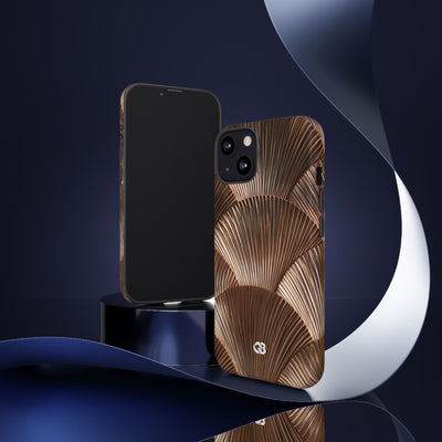 Rose Gilded Fan · Tough Phone Case for iPhone · Gold