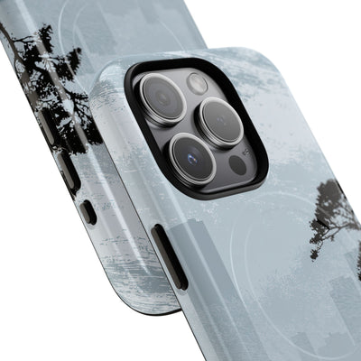 Grey Tough 2.0 Magsafe Phone Case for iPhone - Steel Slate Zen