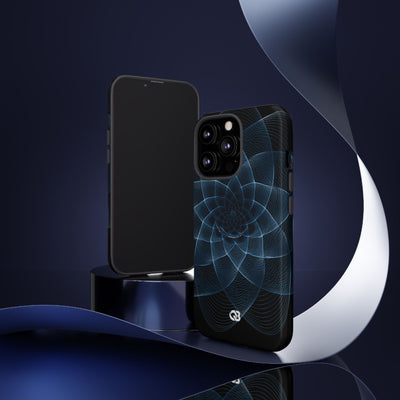Harmonic Orbit · Tough Phone Case for iPhone · Blue
