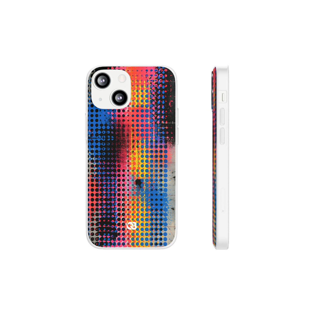 Chromatic Halftone Grid · Lite Phone Case for iPhone ·  Blue