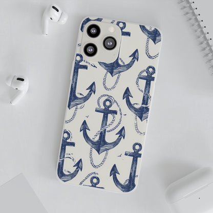 Navy Anker Schlaufe iPhone 13 Pro Max - Soft