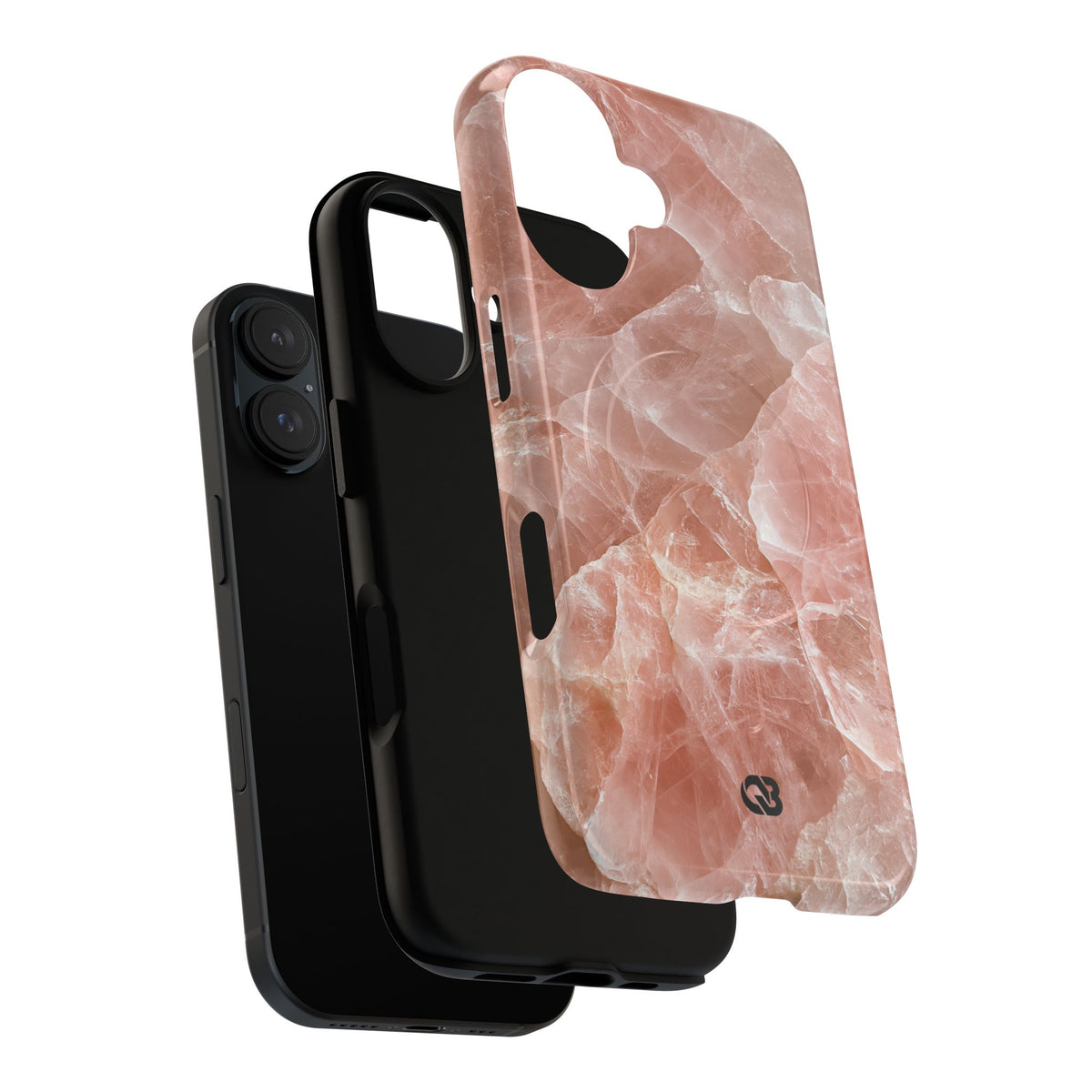 Rose Quartz Facet · Tough 2.0 Magnetic Phone Case for iPhone · Pink