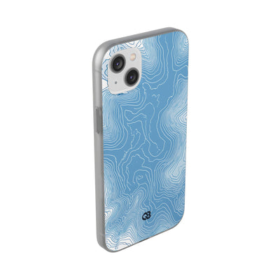 Blue Lite Phone Case for iPhone - Glacial Ridge Topo
