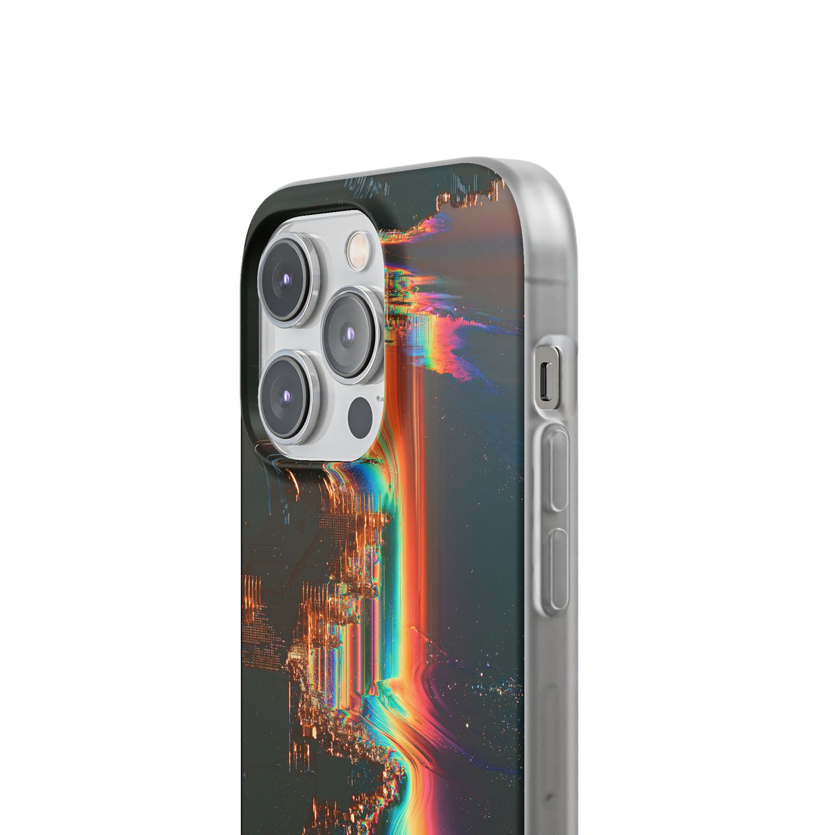 Prismatic Circuit · Lite Phone Case for iPhone ·  Black