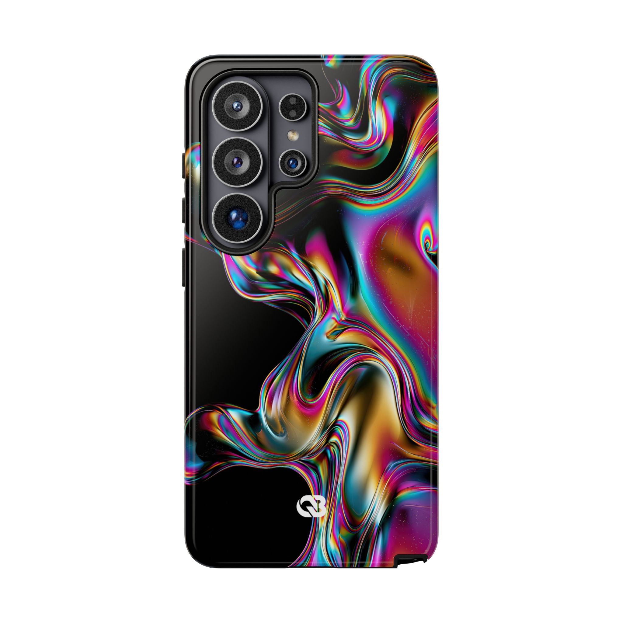 Purple Tough Phone Case for Samsung - Liquid Neon Chrome