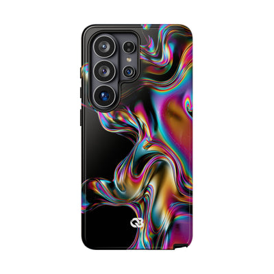 Purple Tough Phone Case for Samsung - Liquid Neon Chrome
