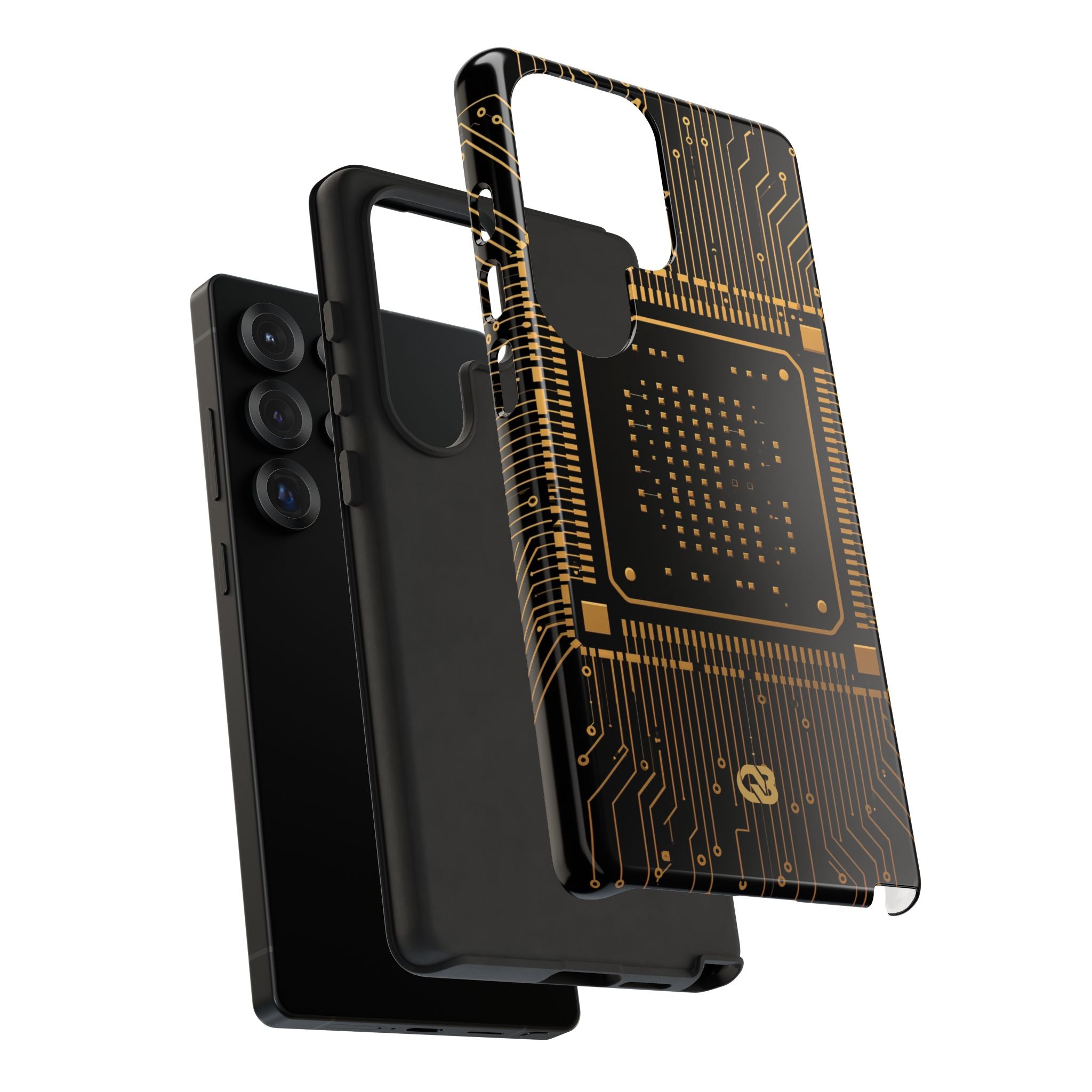 Gold Tough Phone Case for Samsung - Cyber Gold Processor