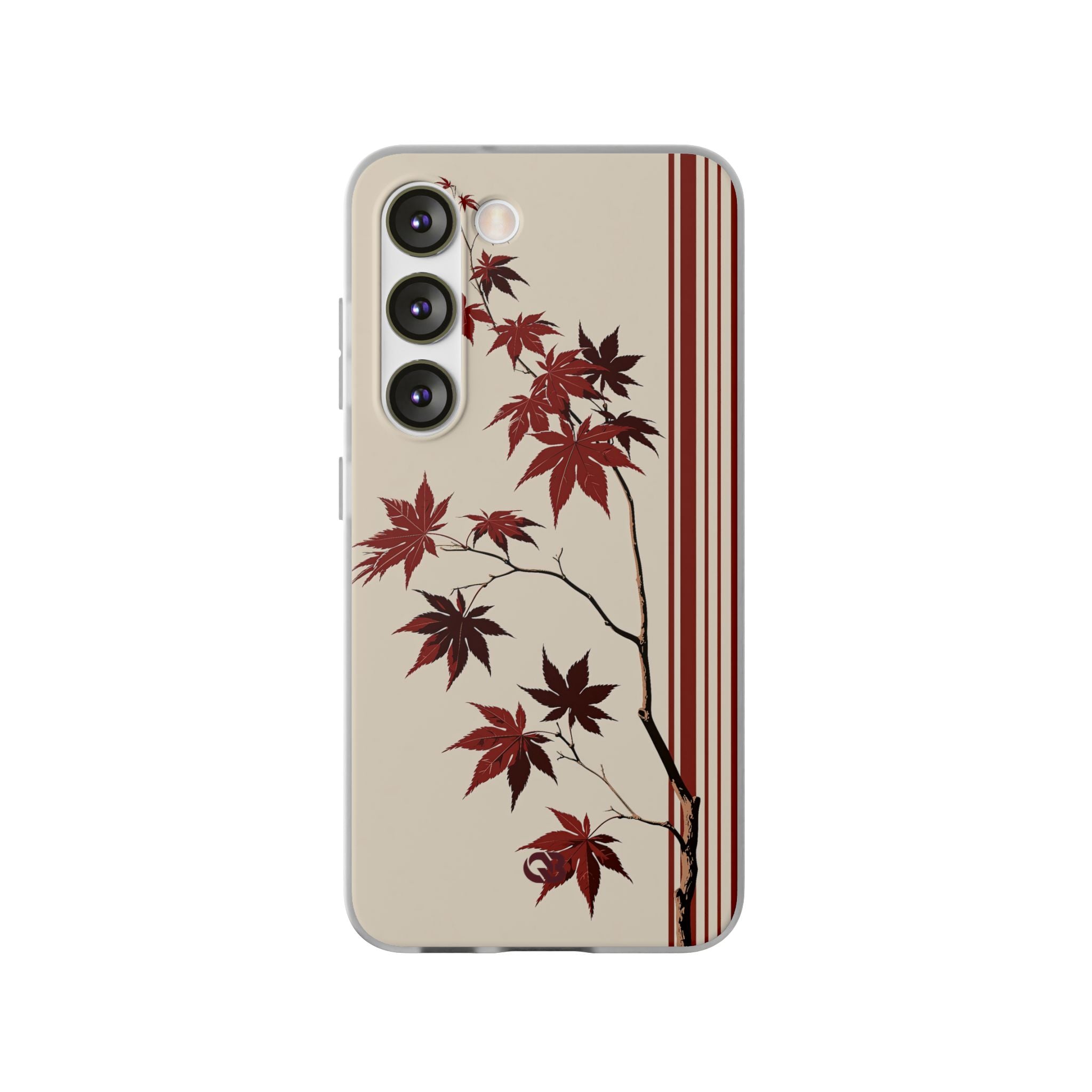 Red Lite Phone Case for Samsung - Crimson Momiji Stripe