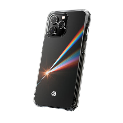 Spectral Refraction · Clear Impact Magnetic Phone Case for iPhone · Black