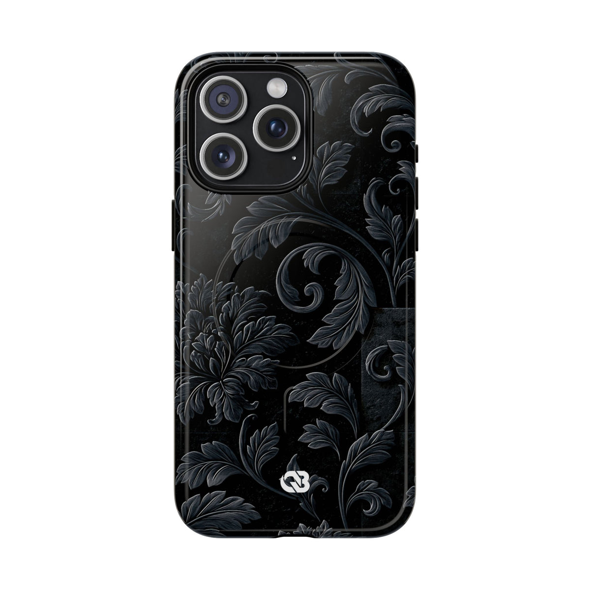 Obsidian Damask · Tough 2.0 Magnetic Phone Case for iPhone · Black