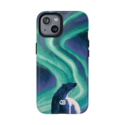Arctic Aurora Bear · Tough 2.0 Magnetic Phone Case for iPhone · Teal