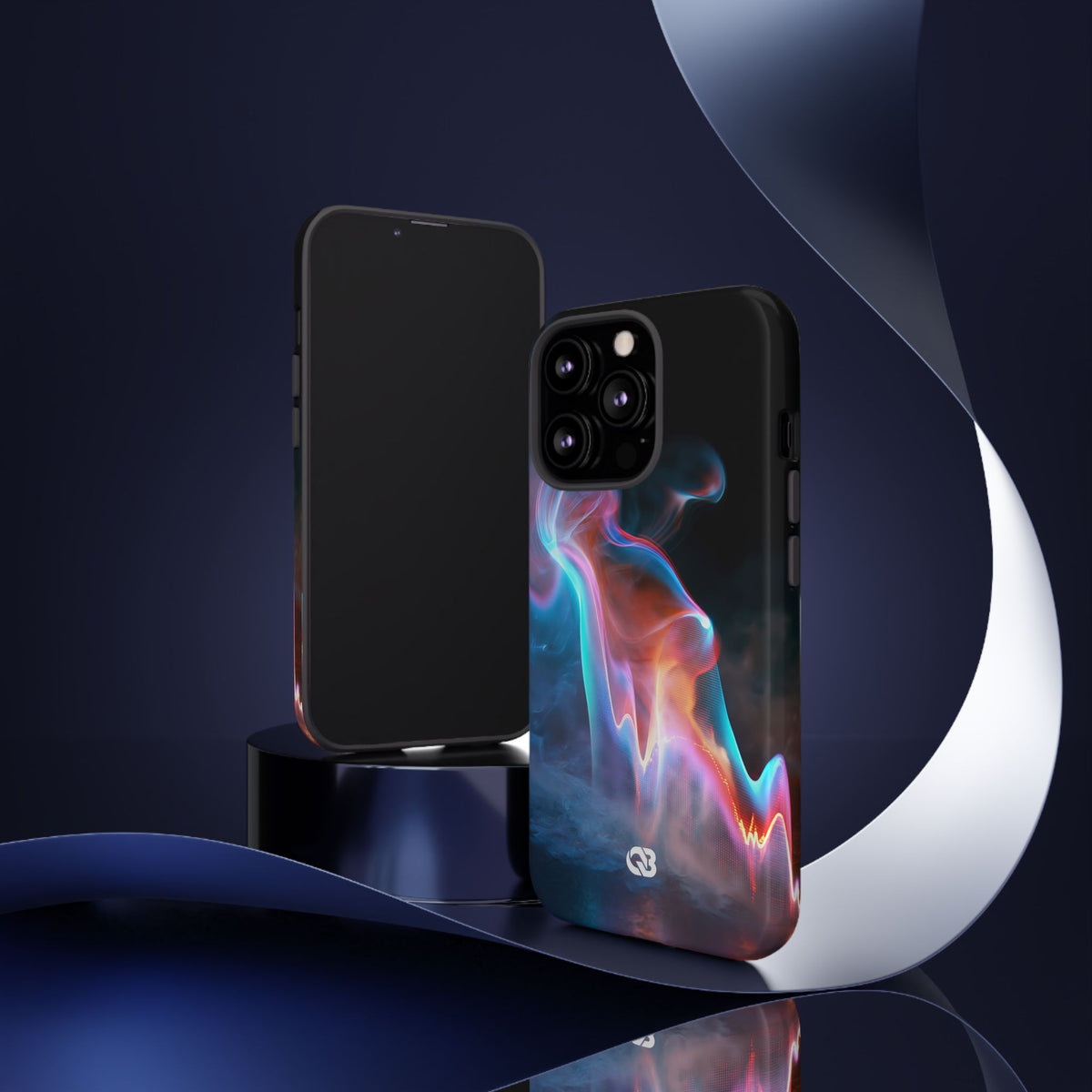 Neon Waveform · Tough Phone Case for iPhone · Black