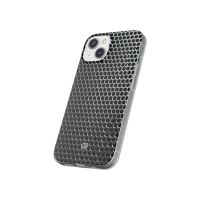 Silver Lite Phone Case for iPhone - Brutalist Steel Mesh