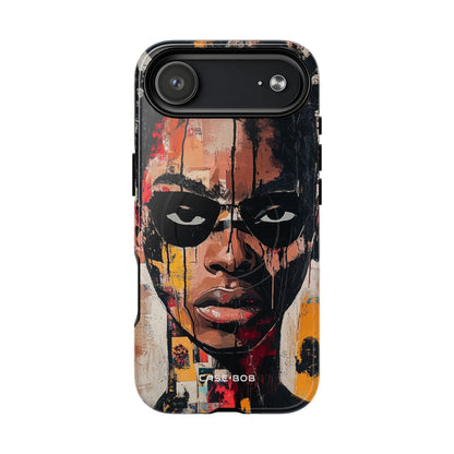 Masked Portrait Drips iPhone 17 Air Case - Tough+ - CASE•BOB
