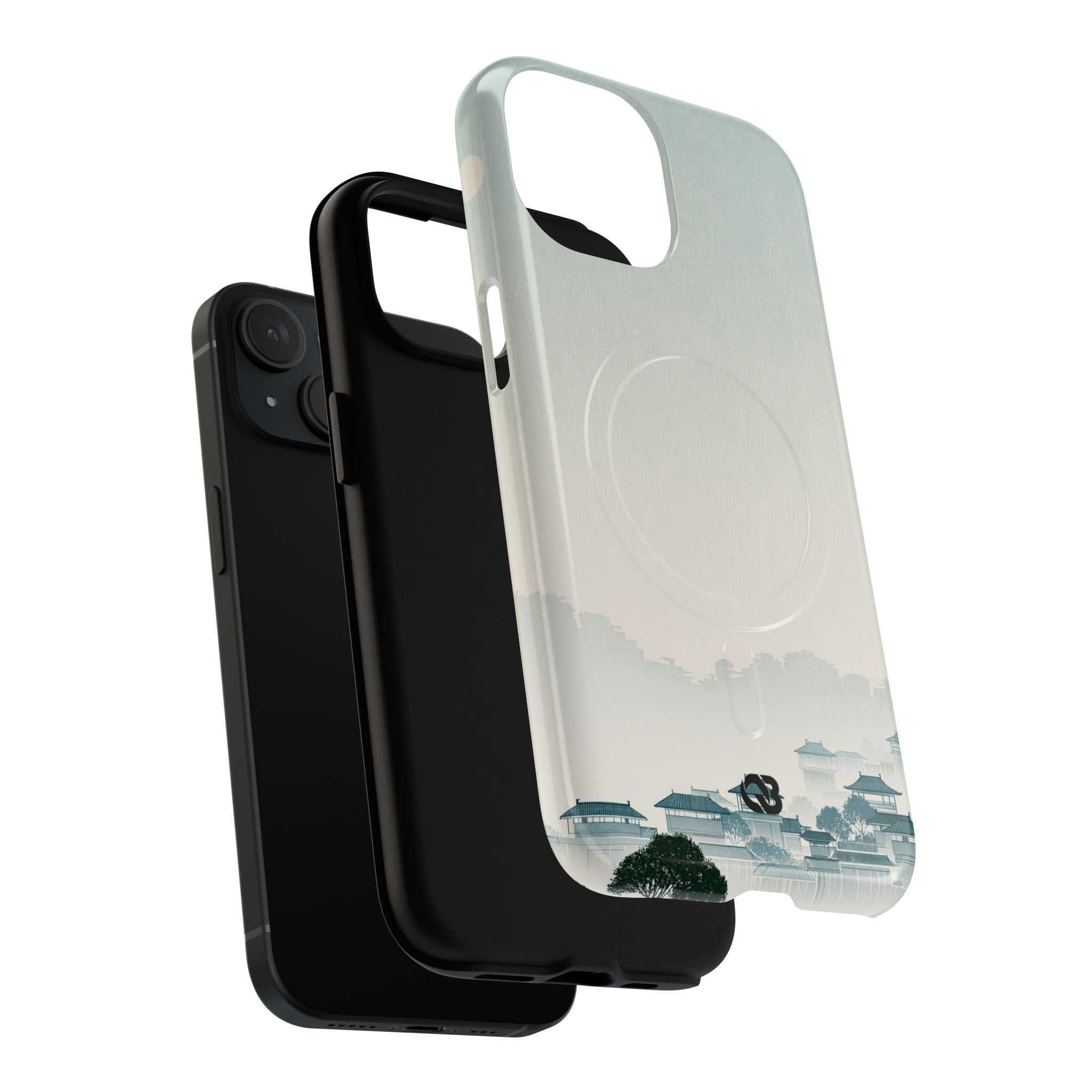 Blue Tough 2.0 Magsafe Phone Case for iPhone - Mist Valley Pagoda