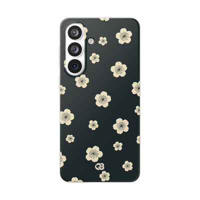 Teal Lite Phone Case for Samsung - Obsidian Cream Petals
