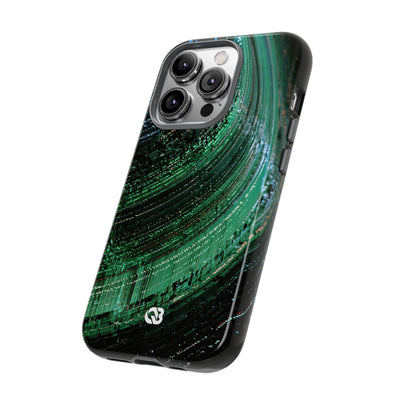 Orbital Data Stream · Tough Phone Case for iPhone · Green