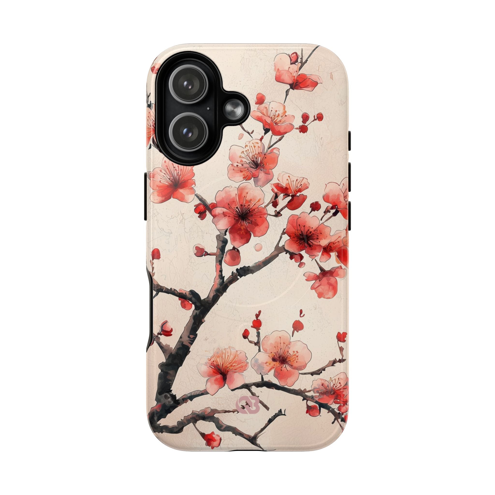 Crimson Silk Flora · Tough+ Custodia per iPhone · Magsafe