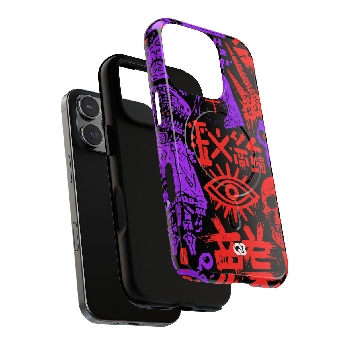 Underground Cyber Glyphs · Tough 2.0 Magnetic Phone Case for iPhone · Black